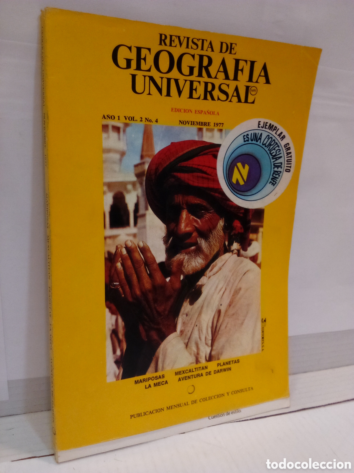Collezionismo di Riviste e Giornali: Revista de Geograf&iacute;a Universal. Edici&oacute;n espa&ntilde;ola a&ntilde;o 1 vol. 2 n&ordm; 4 noviembre 1977
