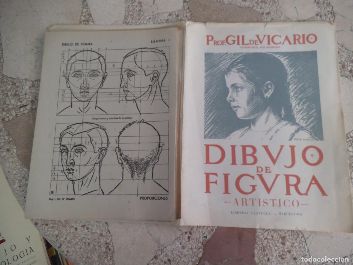 Coleccionismo de Revistas y Peri&oacute;dicos: cuaderno de dibujo, prof gil devicario, dibujo de figura artistico, 16 laminas