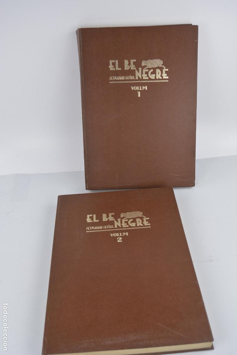 Coleccionismo de Revistas y Peri&oacute;dicos: EL B&Eacute; NEGRE. 2 VOL. FACS&Iacute;MIL. 42X30CM.