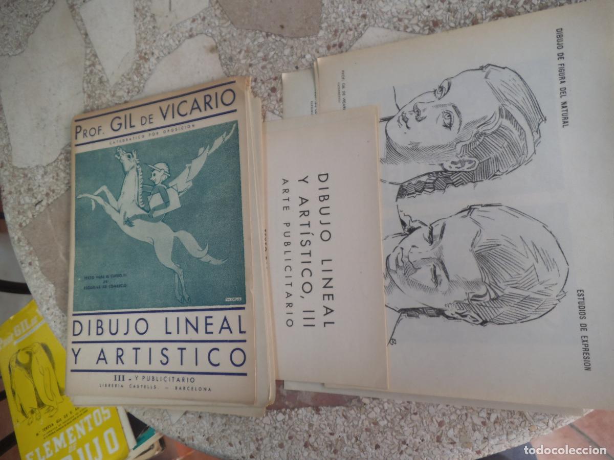Coleccionismo de Revistas y Peri&oacute;dicos: cuaderno de dibujo, prof gil devicario, dibujo lineal y artistico, III y publicitario, 28 laminas