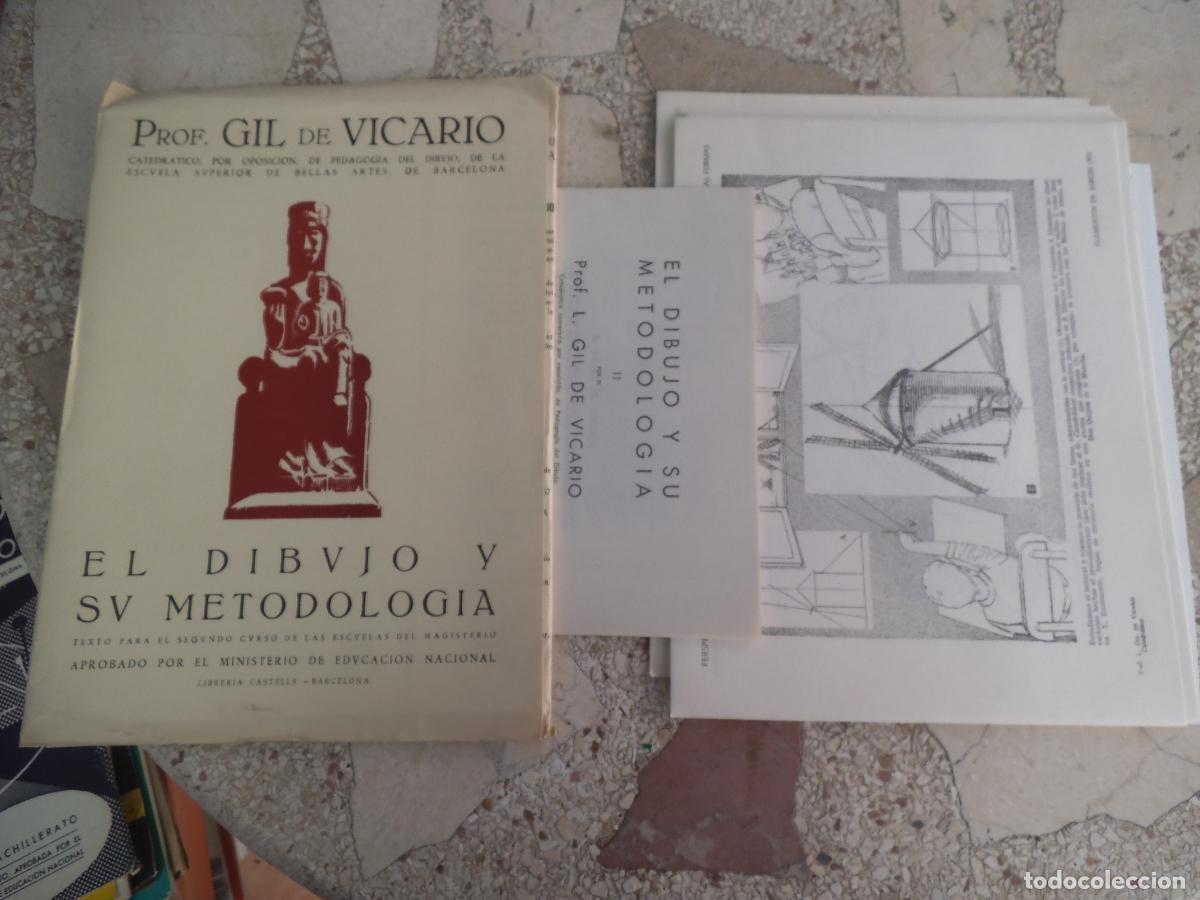 Coleccionismo de Revistas y Peri&oacute;dicos: cuaderno de dibujo, prof gil devicario, el dibujo y su metologia, escuelas de magisterio, 25 laminas