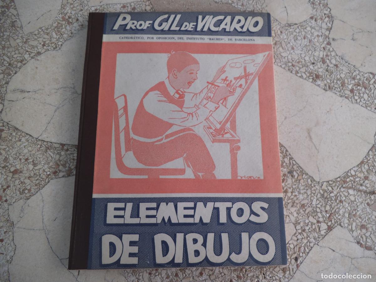 Coleccionismo de Revistas y Peri&oacute;dicos: cuaderno de dibujo, prof gil devicario, elementos de dibujo, tapa dura, 32 laminas