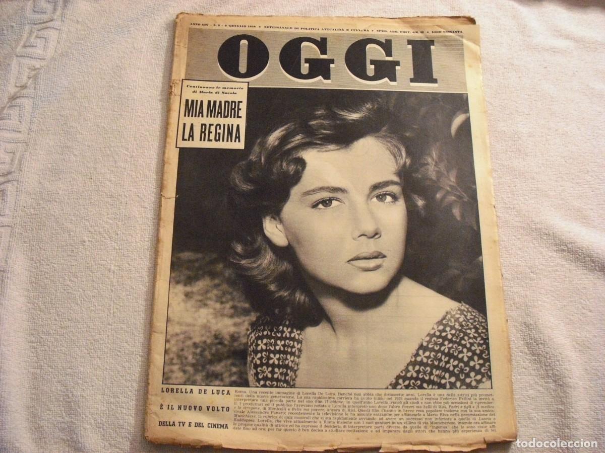 Collezionismo di Riviste e Giornali: REVISTA OGGI, ITALIA ,N. 2 1958