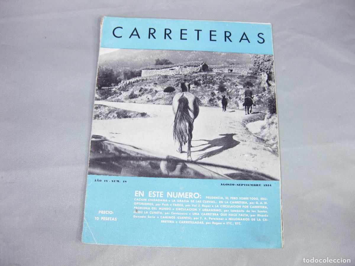Sammeln von Zeitschriften und Zeitungen: REVISTA CARRETERAS N&ordm; 18. AGOSTO SEPTIEMBRE DE 1951