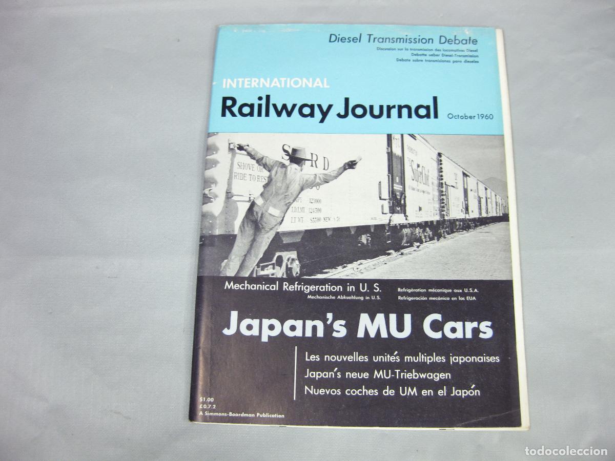 Coleccionismo de Revistas y Peri&oacute;dicos: REVISTA INTERNATIONAL RAILWAY JOURNAL. OCTUBRE 1960. FERROCARRILES.