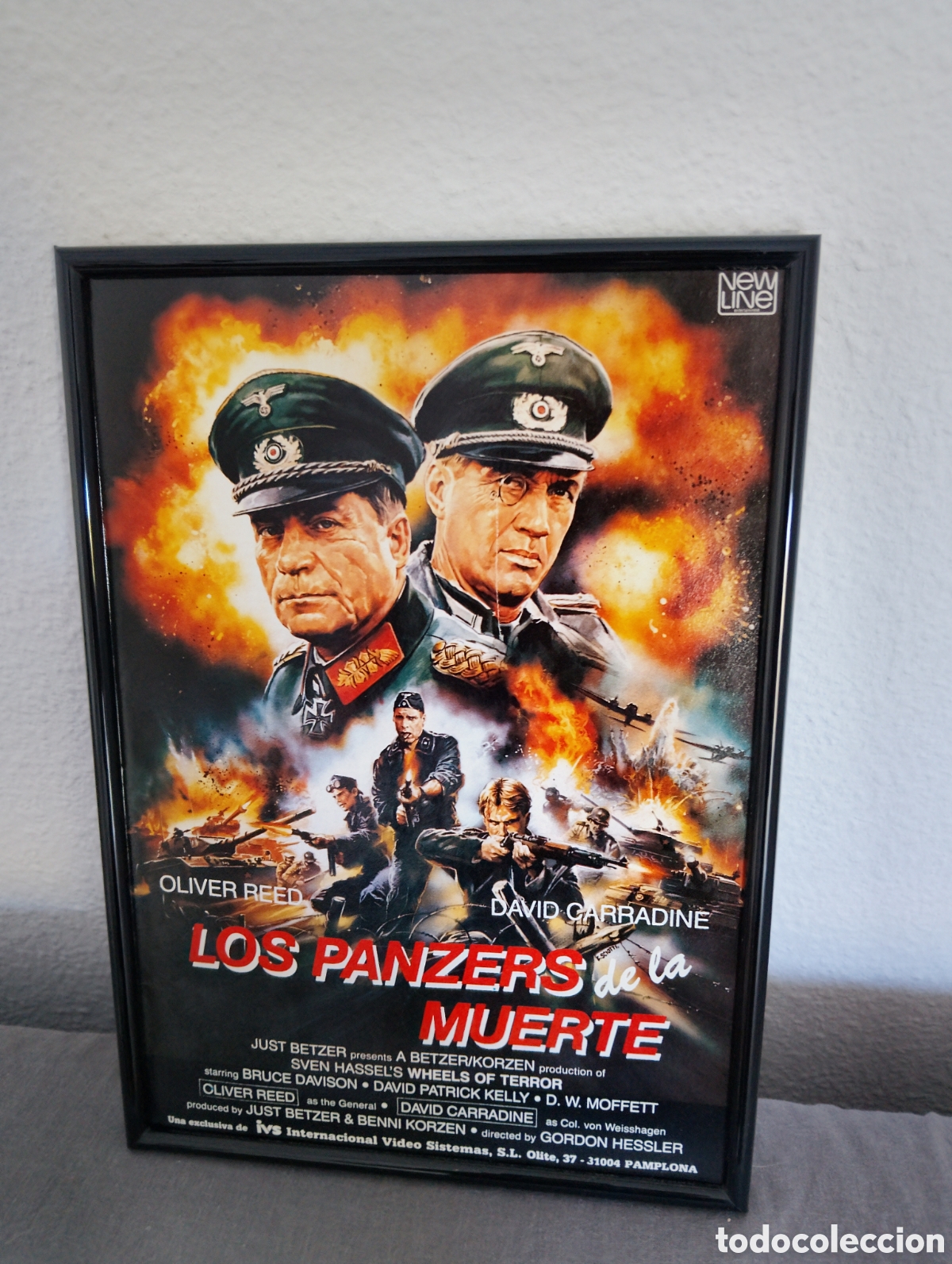 Coleccionismo de Revistas y Peri&oacute;dicos: Los Panzer de la muerte anuncio vintage cine a&ntilde;os 80 con marco