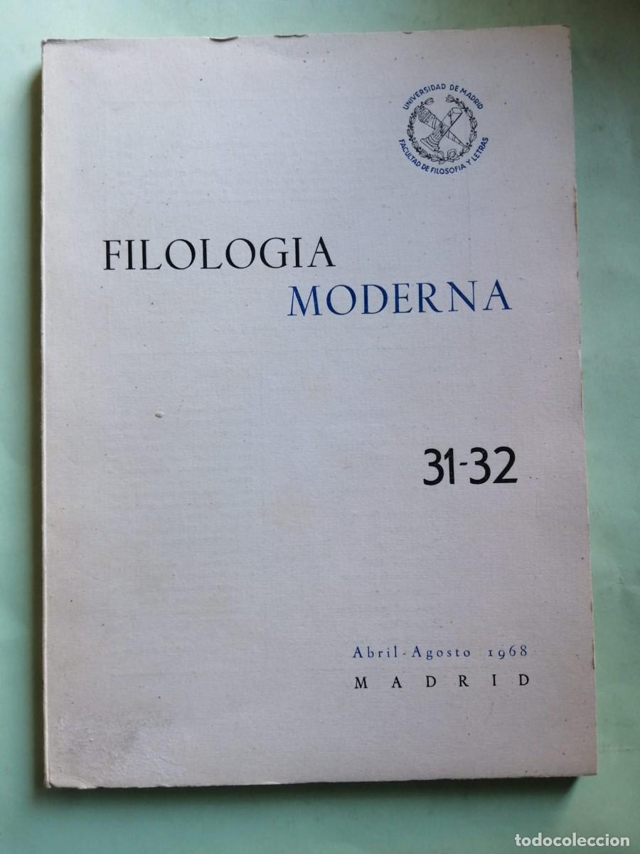 Sammeln von Zeitschriften und Zeitungen: FILOLOGIA MODERNA (31 - 32)