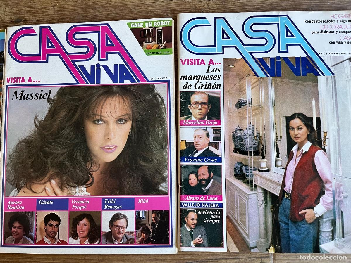 Coleccionismo de Revistas y Peri&oacute;dicos: REVISTA CASA VIVA - PRINCIPIO A&Ntilde;OS 80 - NOS ENSE&Ntilde;AN SU CASA MASSIEL PREYSLER Y M&Aacute;S - Rareza
