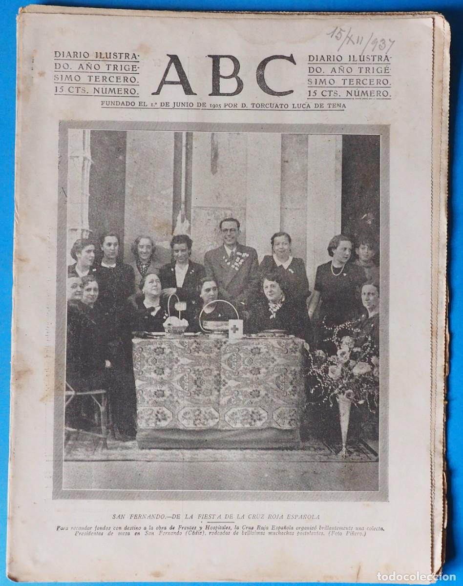 Coleccionismo de Revistas y Peri&oacute;dicos: DIARIO ILUSTRADO ABC. SEVILLA 15 DE DICIEMBRE DE 1937
