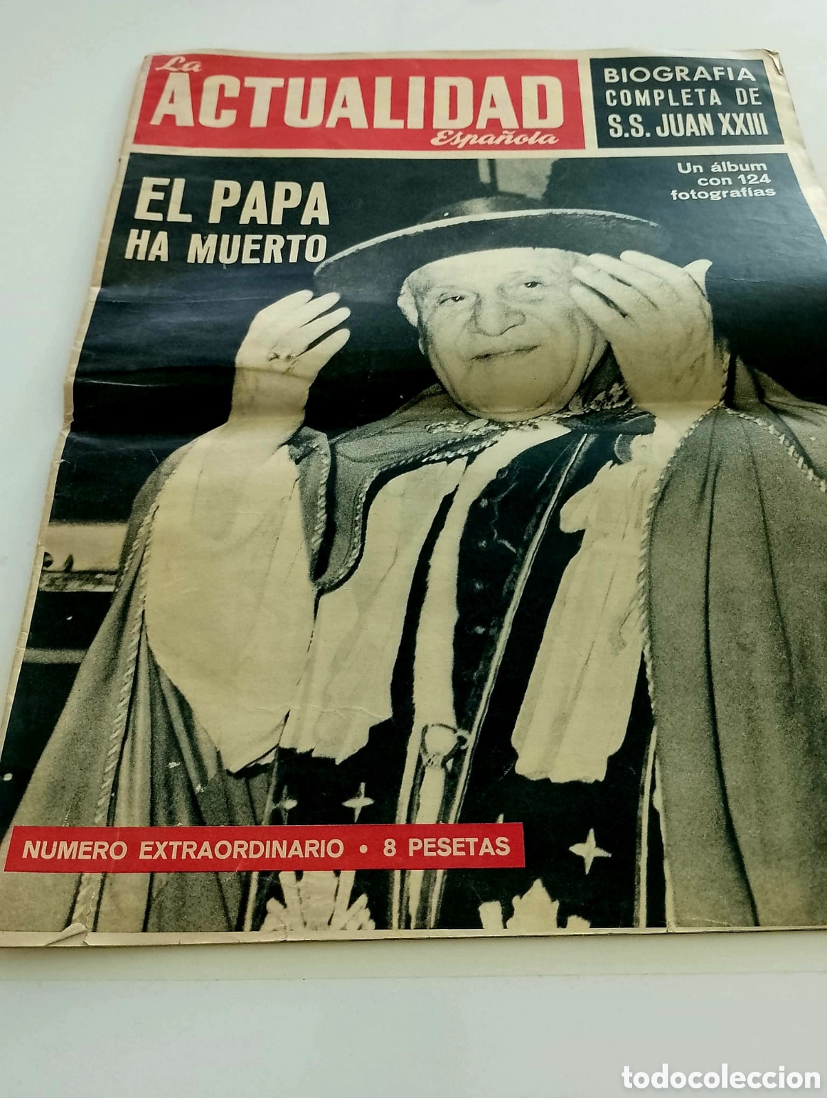 Coleccionismo de Revistas y Peri&oacute;dicos: Peri&oacute;dicos PAPAS. 1963. Juan XXIII y Pablo VI.