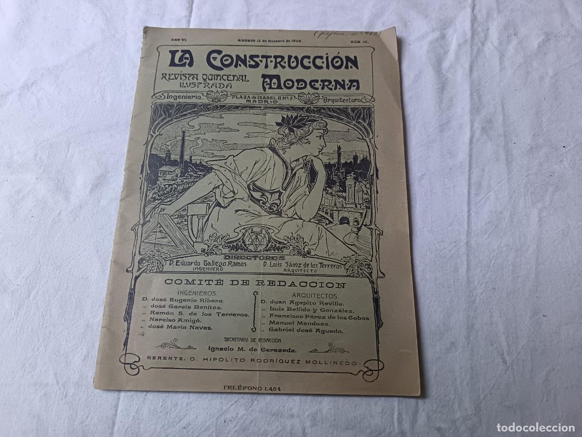Collection Magazines and Newspapers: 1908, La Construcci&oacute;n, Ingenier&iacute;a y Arquitectura, Madrid