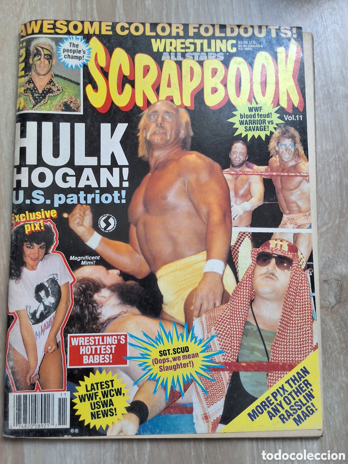 Coleccionismo de Revistas y Peri&oacute;dicos: Scrapbook wrestling revista americana n&uacute;mero 11 a&ntilde;o 1991