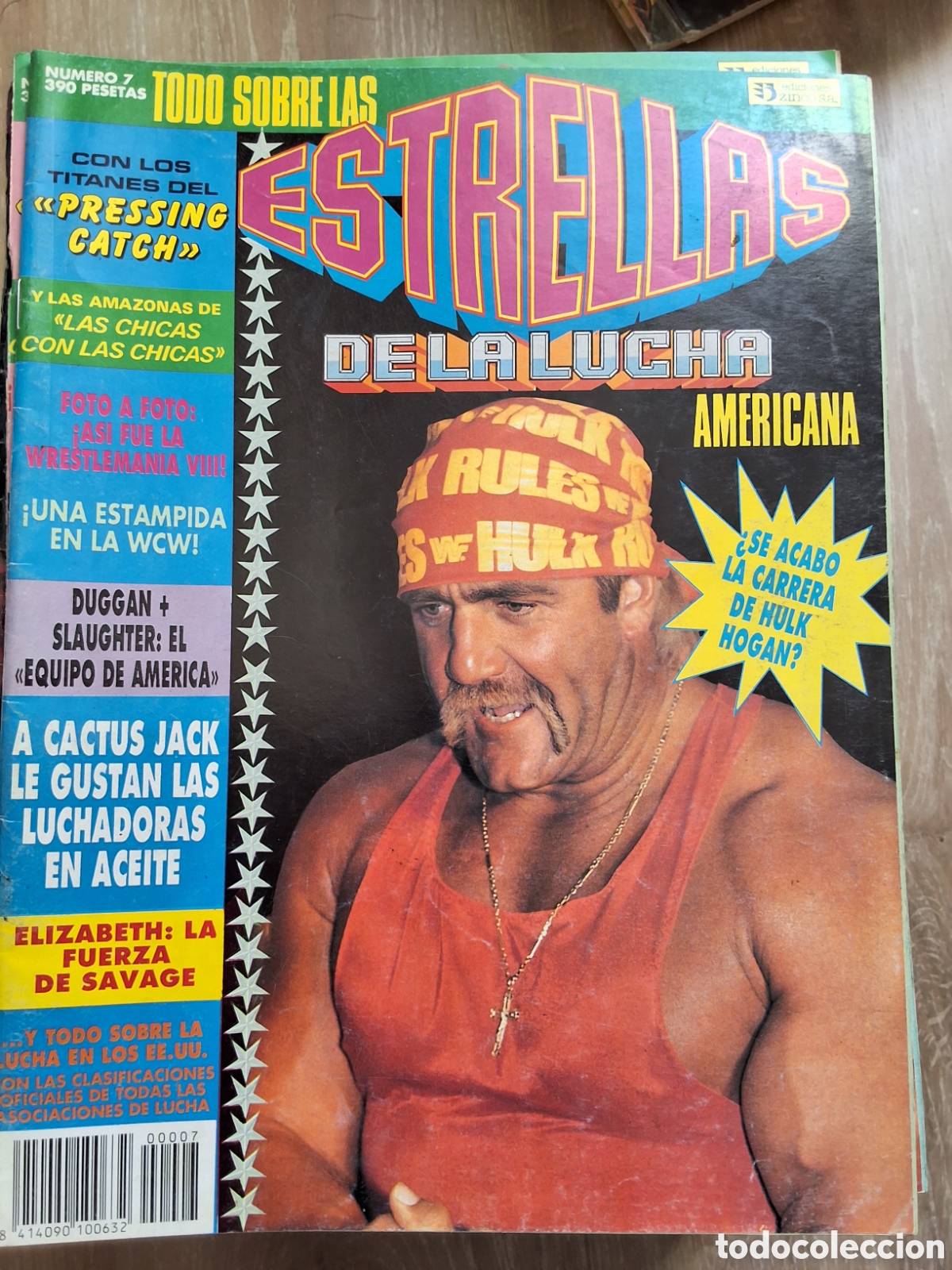 Coleccionismo de Revistas y Peri&oacute;dicos: Estrellas de la lucha americana revista espa&ntilde;ola n&uacute;mero 7 incluye p&oacute;ster