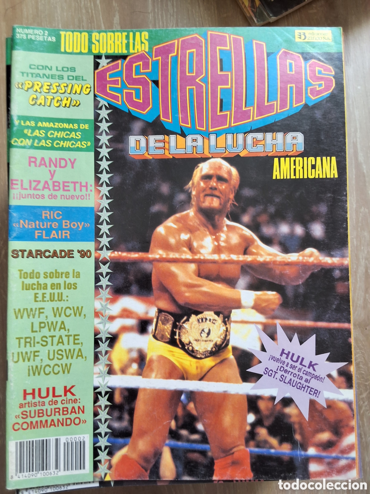 Coleccionismo de Revistas y Peri&oacute;dicos: Estrellas de la lucha americana revista espa&ntilde;ola n&uacute;mero 2 a&ntilde;o 1991/10