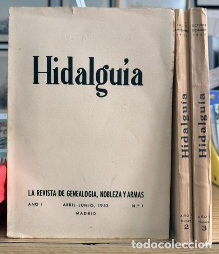Coleccionismo de Revistas y Peri&oacute;dicos: HIDALGU&Iacute;A, LA REVISTA DE GENEALOGIA, NOBLEZA Y ARMAS A&Ntilde;O I, 1953 NUM. 1-3. A-HERAL-0126