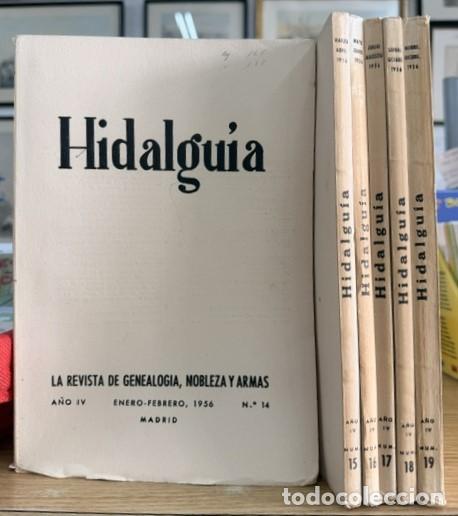 Coleccionismo de Revistas y Peri&oacute;dicos: HIDALGU&Iacute;A, LA REVISTA DE GENEALOGIA, NOBLEZA Y ARMAS A&Ntilde;O IV, 1956 NUM. 14-19. A-HERAL-0129