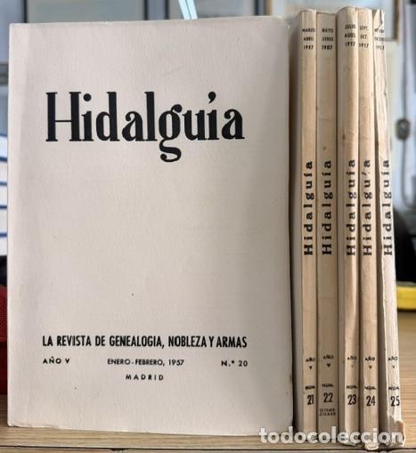 Coleccionismo de Revistas y Peri&oacute;dicos: HIDALGU&Iacute;A, LA REVISTA DE GENEALOGIA, NOBLEZA Y ARMAS A&Ntilde;O V, 1957 NUM. 20-25. A-HERAL-0130