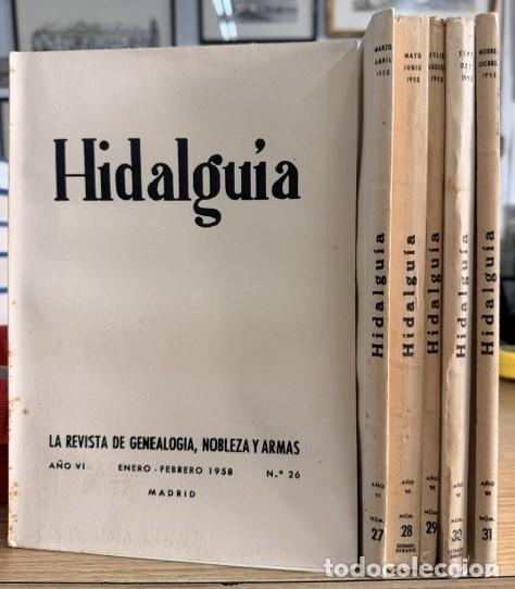 Coleccionismo de Revistas y Peri&oacute;dicos: HIDALGU&Iacute;A, LA REVISTA DE GENEALOGIA, NOBLEZA Y ARMAS A&Ntilde;O VI, 1958 NUM. 26-31. A-HERAL-0131