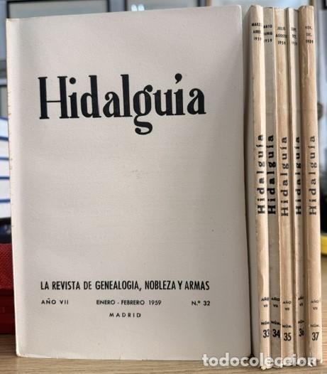 Coleccionismo de Revistas y Peri&oacute;dicos: HIDALGU&Iacute;A, LA REVISTA DE GENEALOGIA, NOBLEZA Y ARMAS A&Ntilde;O VII, 1959 NUM. 32-37. A-HERAL-0132