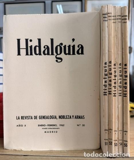Coleccionismo de Revistas y Peri&oacute;dicos: HIDALGU&Iacute;A, LA REVISTA DE GENEALOGIA, NOBLEZA Y ARMAS A&Ntilde;O X, 1962 NUM. 50-55. A-HERAL-0135
