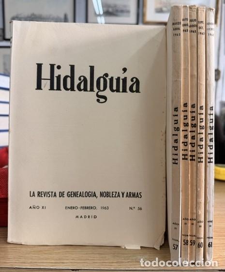 Coleccionismo de Revistas y Peri&oacute;dicos: HIDALGU&Iacute;A, LA REVISTA DE GENEALOGIA, NOBLEZA Y ARMAS A&Ntilde;O XI, 1963 NUM. 56-61. A-HERAL-0136