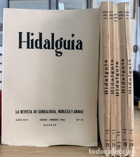 Coleccionismo de Revistas y Peri&oacute;dicos: HIDALGU&Iacute;A, LA REVISTA DE GENEALOGIA, NOBLEZA Y ARMAS A&Ntilde;O XIV, 1966 NUM. 74-79. A-HERAL-0139