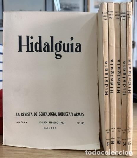 Coleccionismo de Revistas y Peri&oacute;dicos: HIDALGU&Iacute;A, LA REVISTA DE GENEALOGIA, NOBLEZA Y ARMAS A&Ntilde;O XV, 1967 NUM. 80-85. A-HERAL-0140