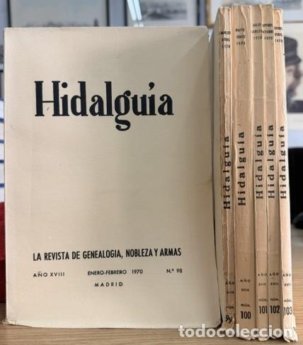 Coleccionismo de Revistas y Peri&oacute;dicos: HIDALGU&Iacute;A, LA REVISTA DE GENEALOGIA, NOBLEZA Y ARMAS A&Ntilde;O XVIII, 1970 NUM. 98-103. A-HERAL-0143