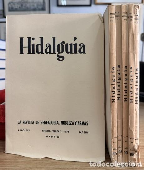 Coleccionismo de Revistas y Peri&oacute;dicos: HIDALGU&Iacute;A, LA REVISTA DE GENEALOGIA, NOBLEZA Y ARMAS A&Ntilde;O XIX, 1971 NUM. 104-109. A-HERAL-0144