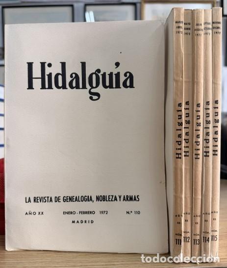 Coleccionismo de Revistas y Peri&oacute;dicos: HIDALGU&Iacute;A, LA REVISTA DE GENEALOGIA, NOBLEZA Y ARMAS A&Ntilde;O XX, 1972 NUM. 110-115. A-HERAL-0145