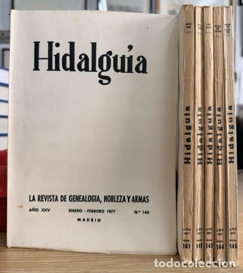 Sammeln von Zeitschriften und Zeitungen: HIDALGU&Iacute;A, LA REVISTA DE GENEALOGIA, NOBLEZA Y ARMAS A&Ntilde;O XXV, 1977 NUM. 140-145. A-HERAL-0150
