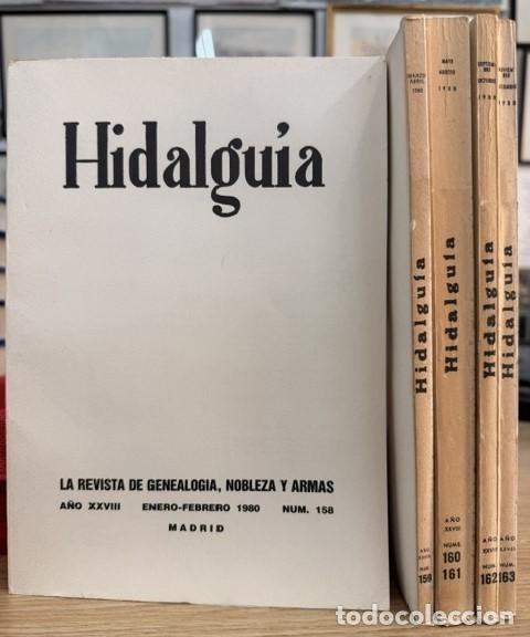 Coleccionismo de Revistas y Peri&oacute;dicos: HIDALGU&Iacute;A, LA REVISTA DE GENEALOGIA, NOBLEZA Y ARMAS A&Ntilde;O XXVIII, 1980 NUM. 158-163. A-HERAL-0153