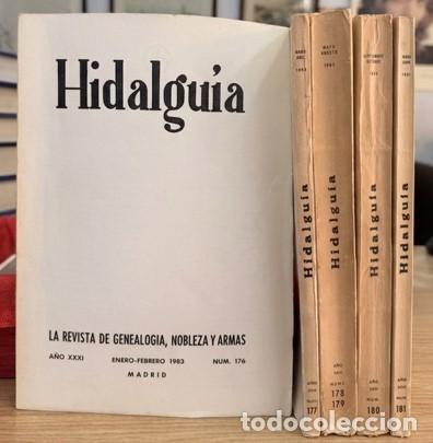 Coleccionismo de Revistas y Peri&oacute;dicos: HIDALGU&Iacute;A, LA REVISTA DE GENEALOGIA, NOBLEZA Y ARMAS A&Ntilde;O XXXI, 1983 NUM. 176-181. A-HERAL-0156