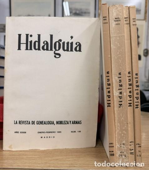 Coleccionismo de Revistas y Peri&oacute;dicos: HIDALGU&Iacute;A, LA REVISTA DE GENEALOGIA, NOBLEZA Y ARMAS A&Ntilde;O XXXIII, 1985 NUM. 188-193. A-HERAL-0158