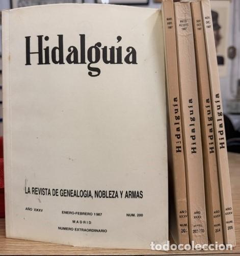 Coleccionismo de Revistas y Peri&oacute;dicos: HIDALGU&Iacute;A, LA REVISTA DE GENEALOGIA, NOBLEZA Y ARMAS A&Ntilde;O XXXV, 1987 NUM. 200-205. A-HERAL-0160