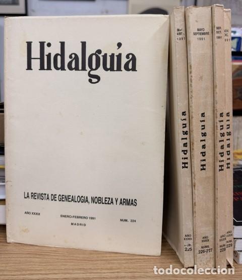 Coleccionismo de Revistas y Peri&oacute;dicos: HIDALGU&Iacute;A, LA REVISTA DE GENEALOGIA, NOBLEZA Y ARMAS A&Ntilde;O XXXIX, 1991 NUM. 224-229. A-HERAL-0165