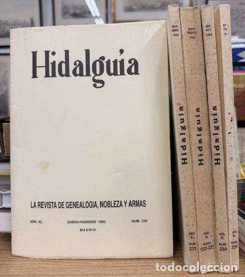 Coleccionismo de Revistas y Peri&oacute;dicos: HIDALGU&Iacute;A, LA REVISTA DE GENEALOGIA, NOBLEZA Y ARMAS A&Ntilde;O XL, 1992 NUM. 230-235. A-HERAL-0166