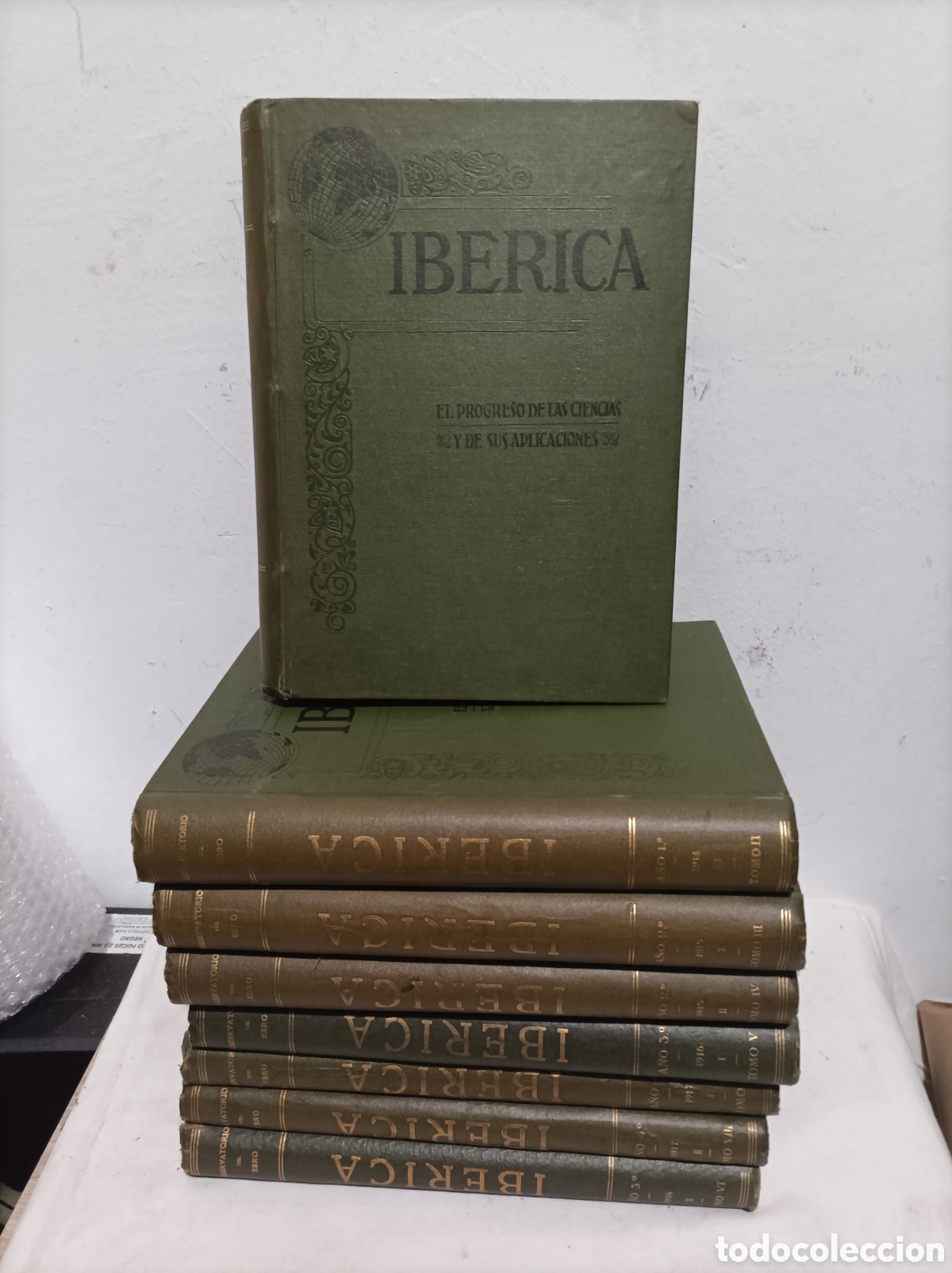 Coleccionismo de Revistas y Peri&oacute;dicos: IBERICA. EL PROGRESO DE LAS CIENCIAS Y SUS APLICACIONES. REVISTA SEMANAL 1914-1917. 8 TOMOS. Tortosa