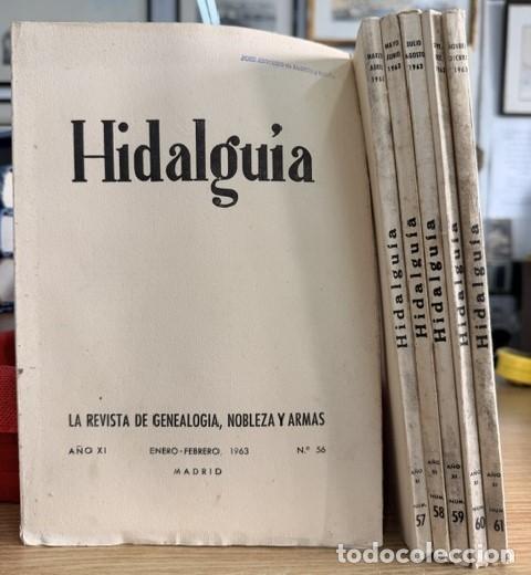Coleccionismo de Revistas y Peri&oacute;dicos: HIDALGU&Iacute;A, LA REVISTA DE GENEALOGIA, NOBLEZA Y ARMAS A&Ntilde;O XI, 1963 NUM. 56-61. A-HERAL-0183