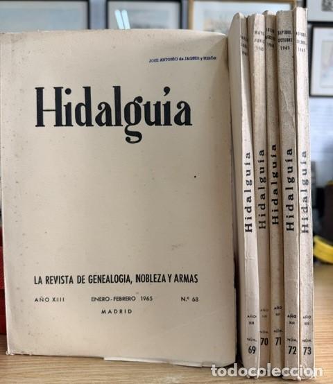 Coleccionismo de Revistas y Peri&oacute;dicos: HIDALGU&Iacute;A, LA REVISTA DE GENEALOGIA, NOBLEZA Y ARMAS A&Ntilde;O XIII, 1965 NUM. 68-73. A-HERAL-0185