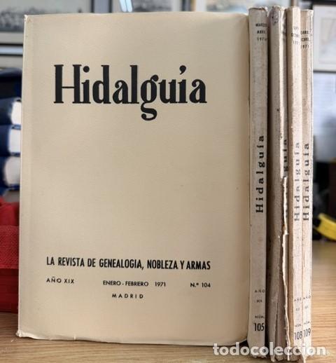 Coleccionismo de Revistas y Peri&oacute;dicos: HIDALGU&Iacute;A, LA REVISTA DE GENEALOGIA, NOBLEZA Y ARMAS A&Ntilde;O XIX, 1971 NUM. 104-106. A-HERAL-0190