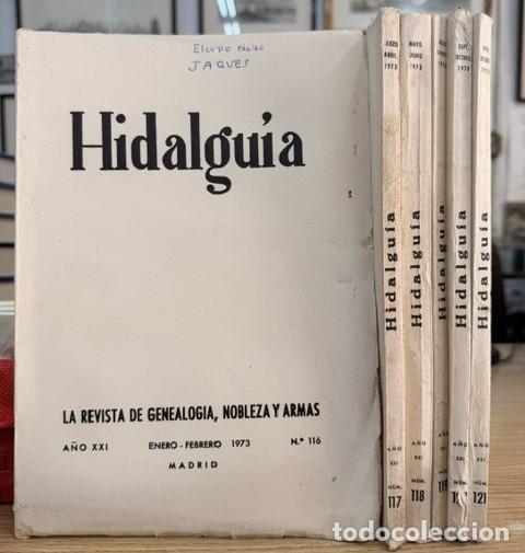 Coleccionismo de Revistas y Peri&oacute;dicos: HIDALGU&Iacute;A, LA REVISTA DE GENEALOGIA, NOBLEZA Y ARMAS A&Ntilde;O XXI, 1973 NUM. 116-121. A-HERAL-0192