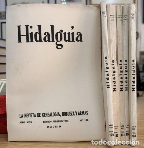Coleccionismo de Revistas y Peri&oacute;dicos: HIDALGU&Iacute;A, LA REVISTA DE GENEALOGIA, NOBLEZA Y ARMAS A&Ntilde;O XXIII, 1975 NUM. 128-133. A-HERAL-0194
