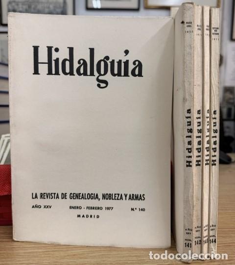 Coleccionismo de Revistas y Peri&oacute;dicos: HIDALGU&Iacute;A, LA REVISTA DE GENEALOGIA, NOBLEZA Y ARMAS A&Ntilde;O XXV, 1977 NUM. 140-144. A-HERAL-0196