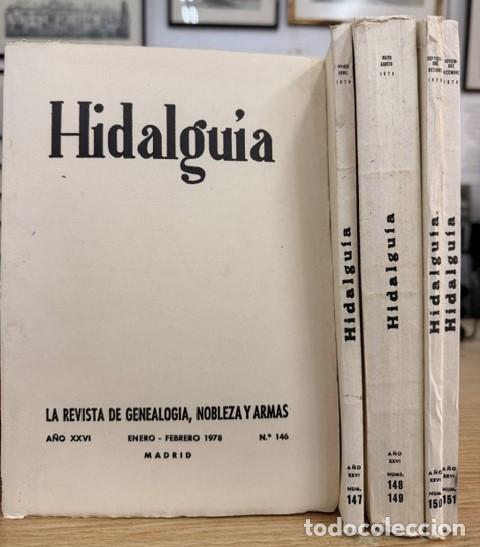 Coleccionismo de Revistas y Peri&oacute;dicos: HIDALGU&Iacute;A, LA REVISTA DE GENEALOGIA, NOBLEZA Y ARMAS A&Ntilde;O XXVI, 1978 NUM. 146-151. A-HERAL-0197