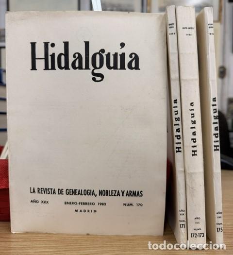 Coleccionismo de Revistas y Peri&oacute;dicos: HIDALGU&Iacute;A, LA REVISTA DE GENEALOGIA, NOBLEZA Y ARMAS A&Ntilde;O XXX, 1982 NUM. 170-175. A-HERAL-0201