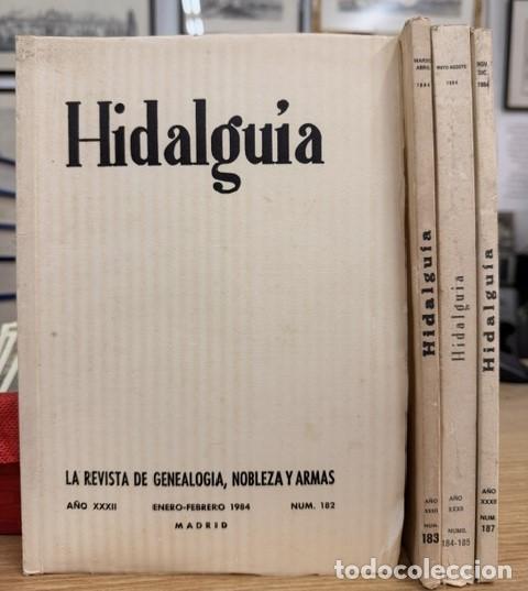 Coleccionismo de Revistas y Peri&oacute;dicos: HIDALGU&Iacute;A, LA REVISTA DE GENEALOGIA, NOBLEZA Y ARMAS A&Ntilde;O XXXII, 1984 NUM. 182-187. A-HERAL-0203