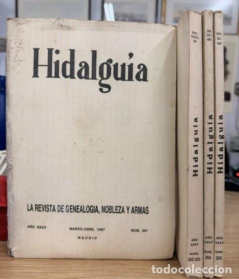 Coleccionismo de Revistas y Peri&oacute;dicos: HIDALGU&Iacute;A, LA REVISTA DE GENEALOGIA, NOBLEZA Y ARMAS A&Ntilde;O XXXV, 1987 NUM. 201-205. A-HERAL-0206
