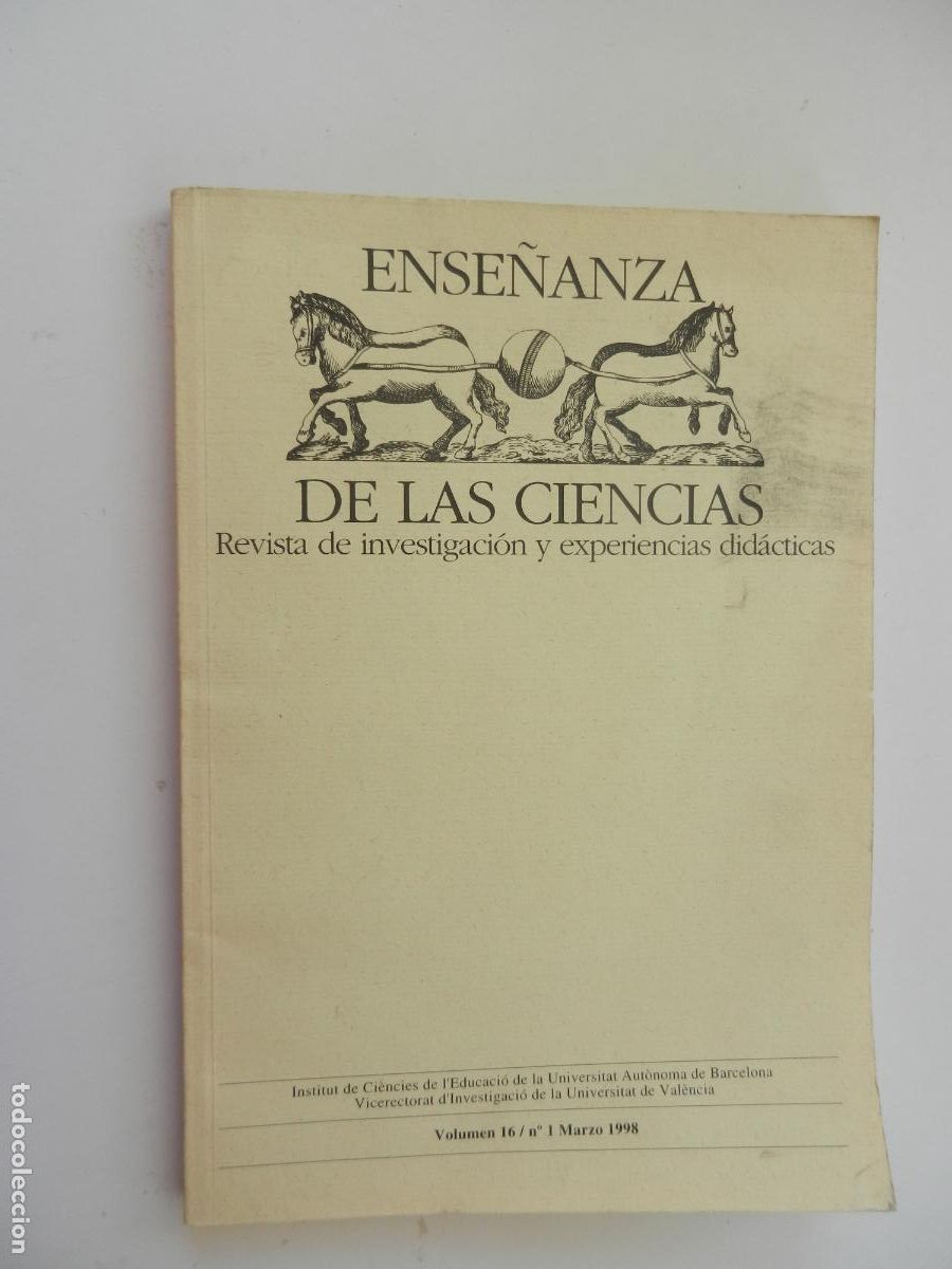 Coleccionismo de Revistas y Peri&oacute;dicos: ENSE&Ntilde;ANZA DE LAS CIENCIAS ,REVISTA DE INVESTIGACION Y EXPERIENCIAS DID&Aacute;CTICAS-VOL 16- N&ordm; 1 -03-1998