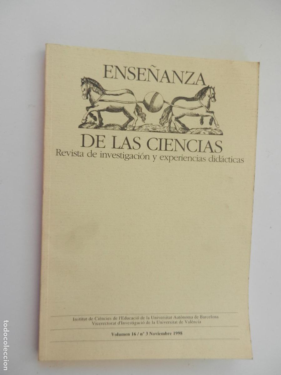 Coleccionismo de Revistas y Peri&oacute;dicos: ENSE&Ntilde;ANZA DE LAS CIENCIAS ,REVISTA DE INVESTIGACION Y EXPERIENCIAS DID&Aacute;CTICAS-VOL 16- N&ordm; 3 -03-1998